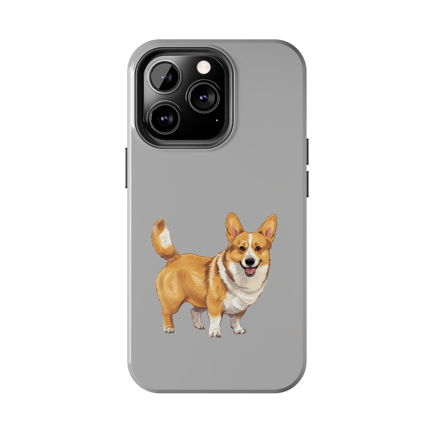 Light Grey Corgi Tough Phone Case