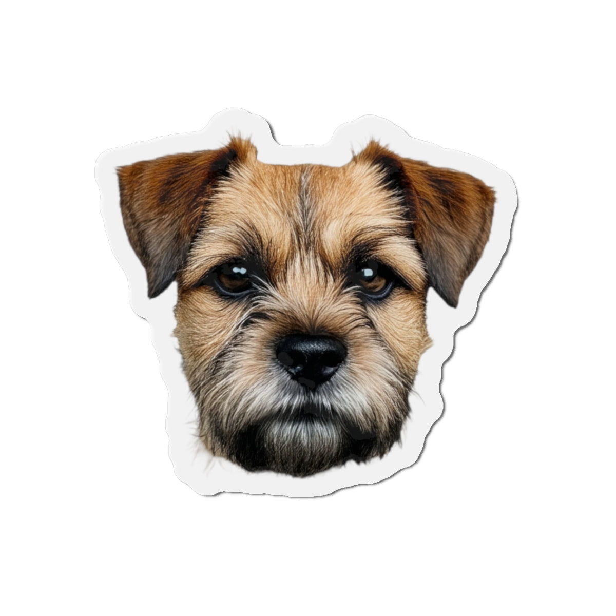 Border Terrier Die-Cut Magnet - Cute Dog Breed Refrigerator Magnet, Pet Lover Gift, Animal Decor, Fridge Decoration, Puppy Art Magnet