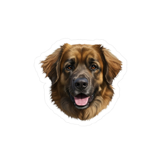 Leonberger Kiss-Cut Vinyl Decal Sticker, Car Decal, Laptop Sticker, Dog Lover Gift, Pet Decal, Animal Decal