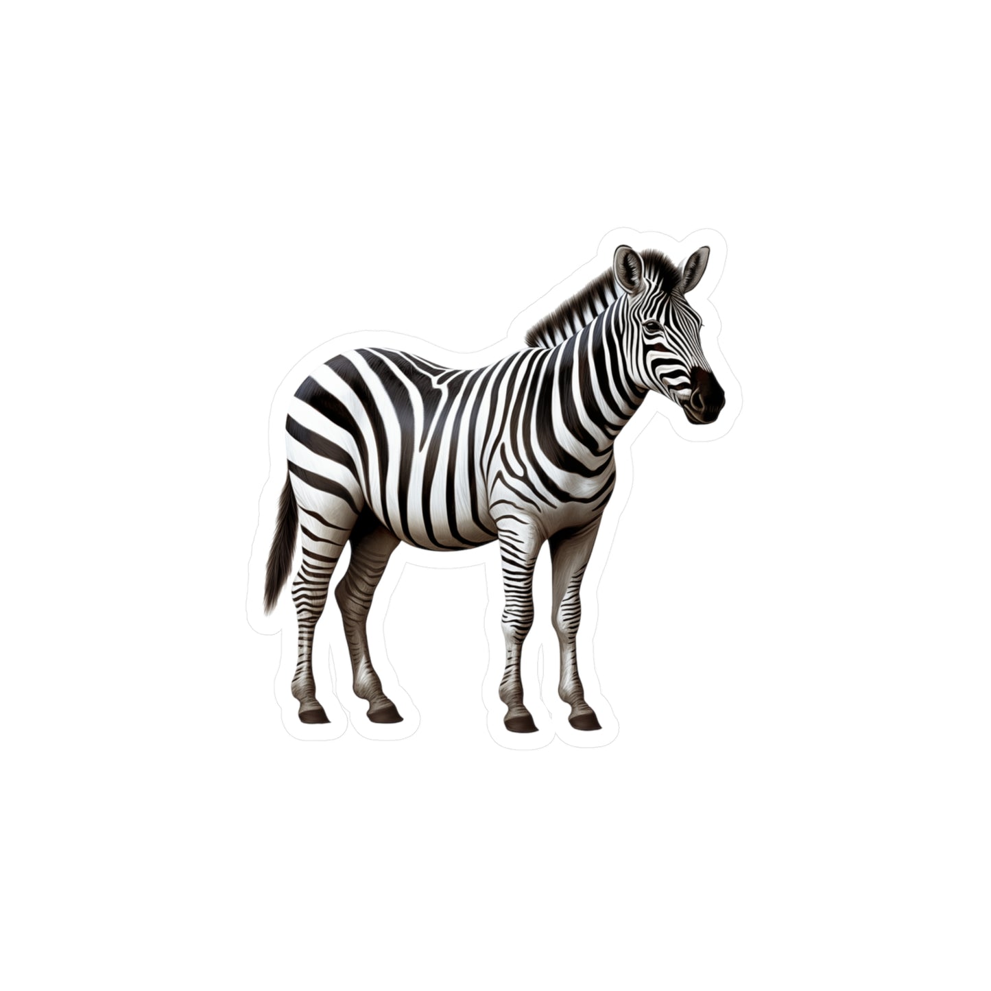 Zebra Sticker | Animal Vinyl Decal | Car Decal | Laptop Sticker | Zebra Decal