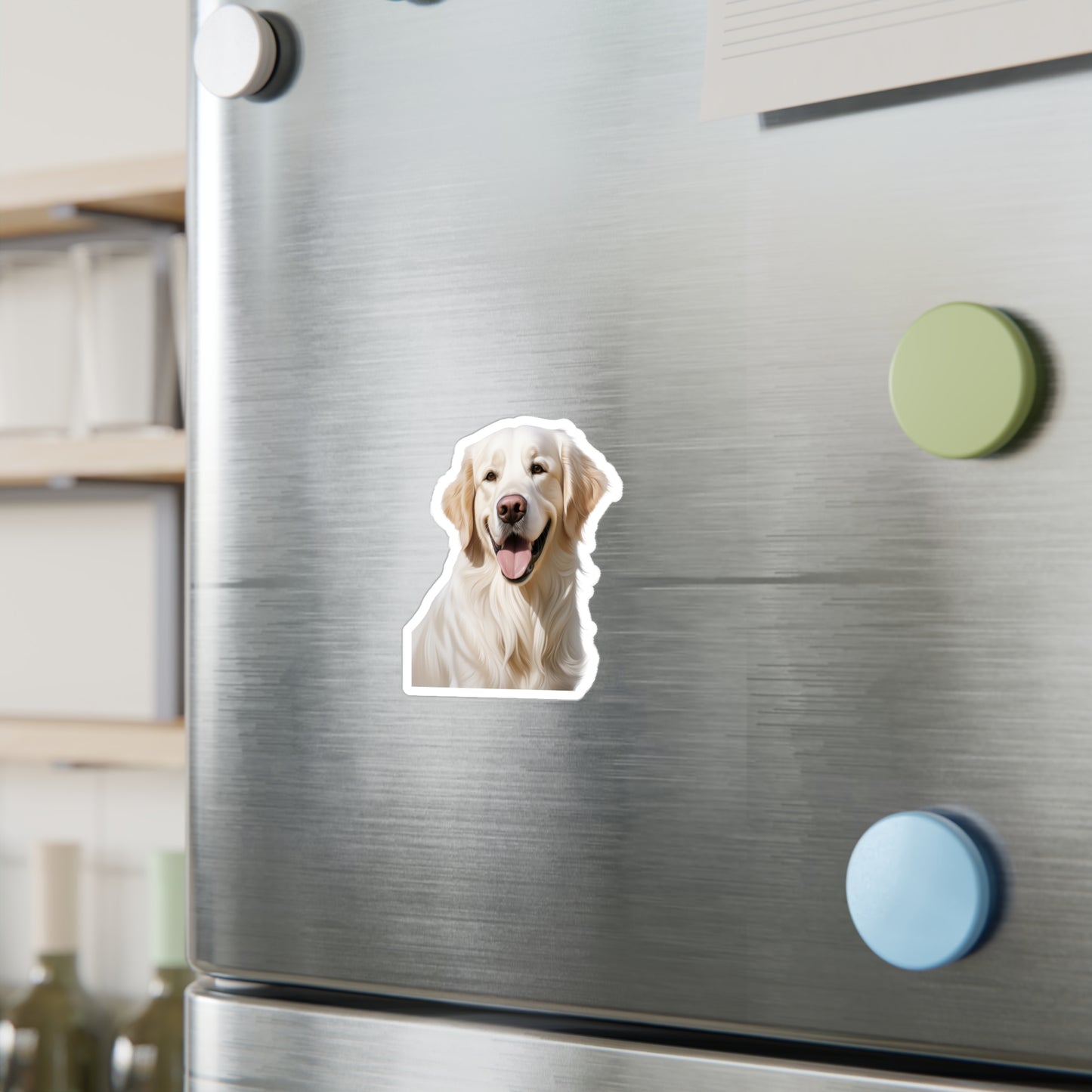 White Golden Retriever Sticker - Dog Vinyl Decals