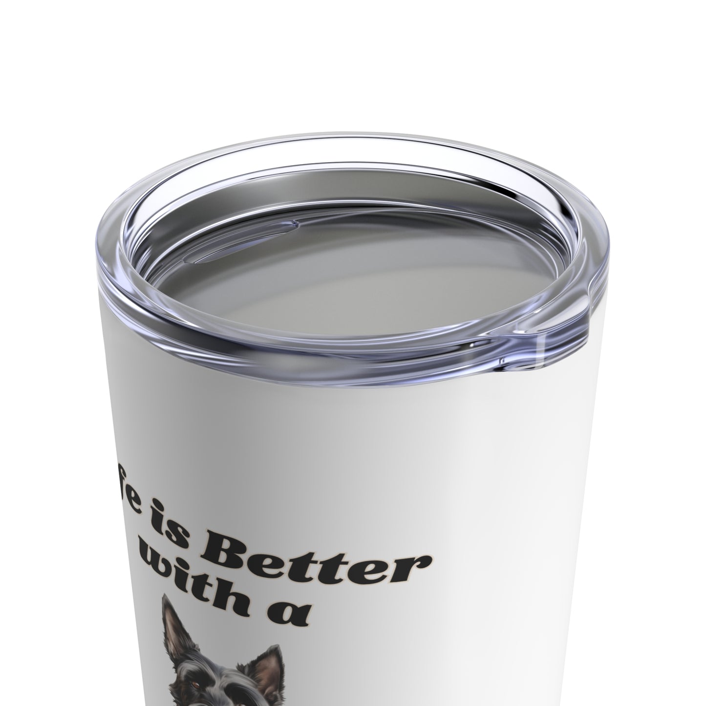 Scottish Terrier Tumbler, Stainless Steel Dog Travel Mug 20oz