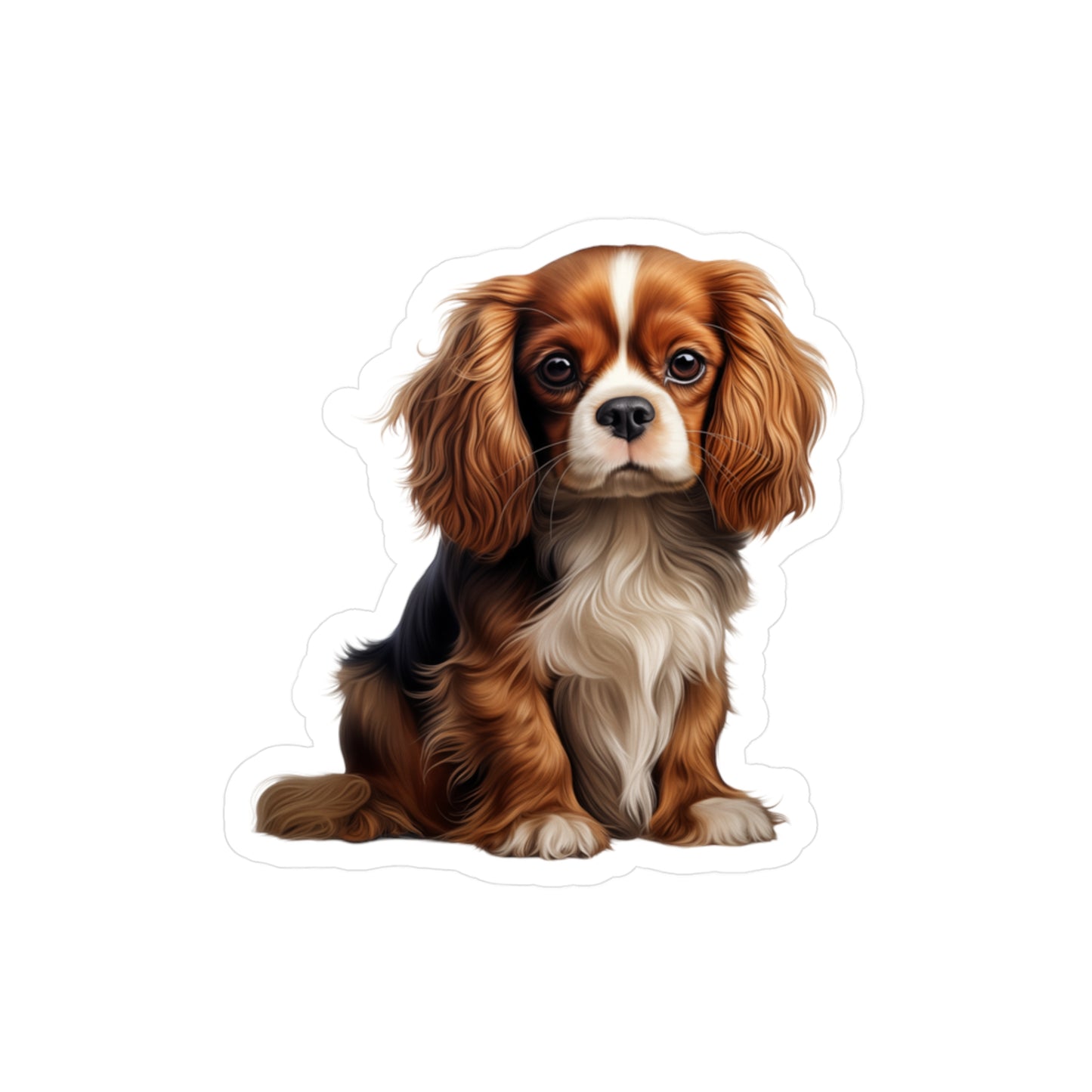 Cavalier King Charles Spaniel Sticker - Vinyl Dog Decals