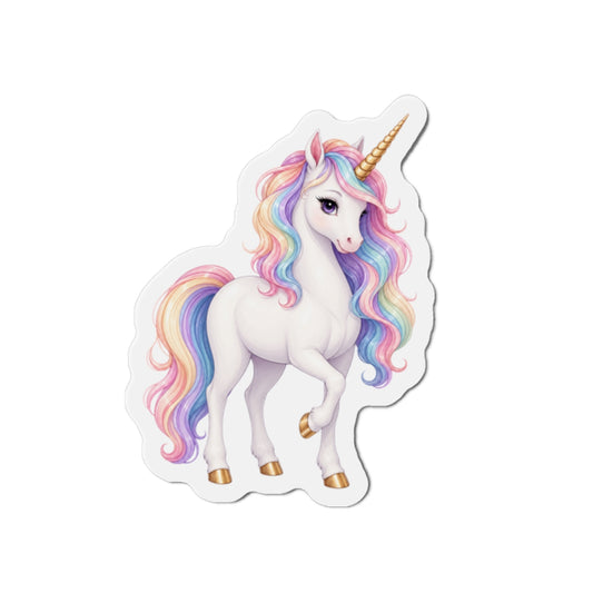 Unicorn Cartoon Magnet - Animal Lover Gift