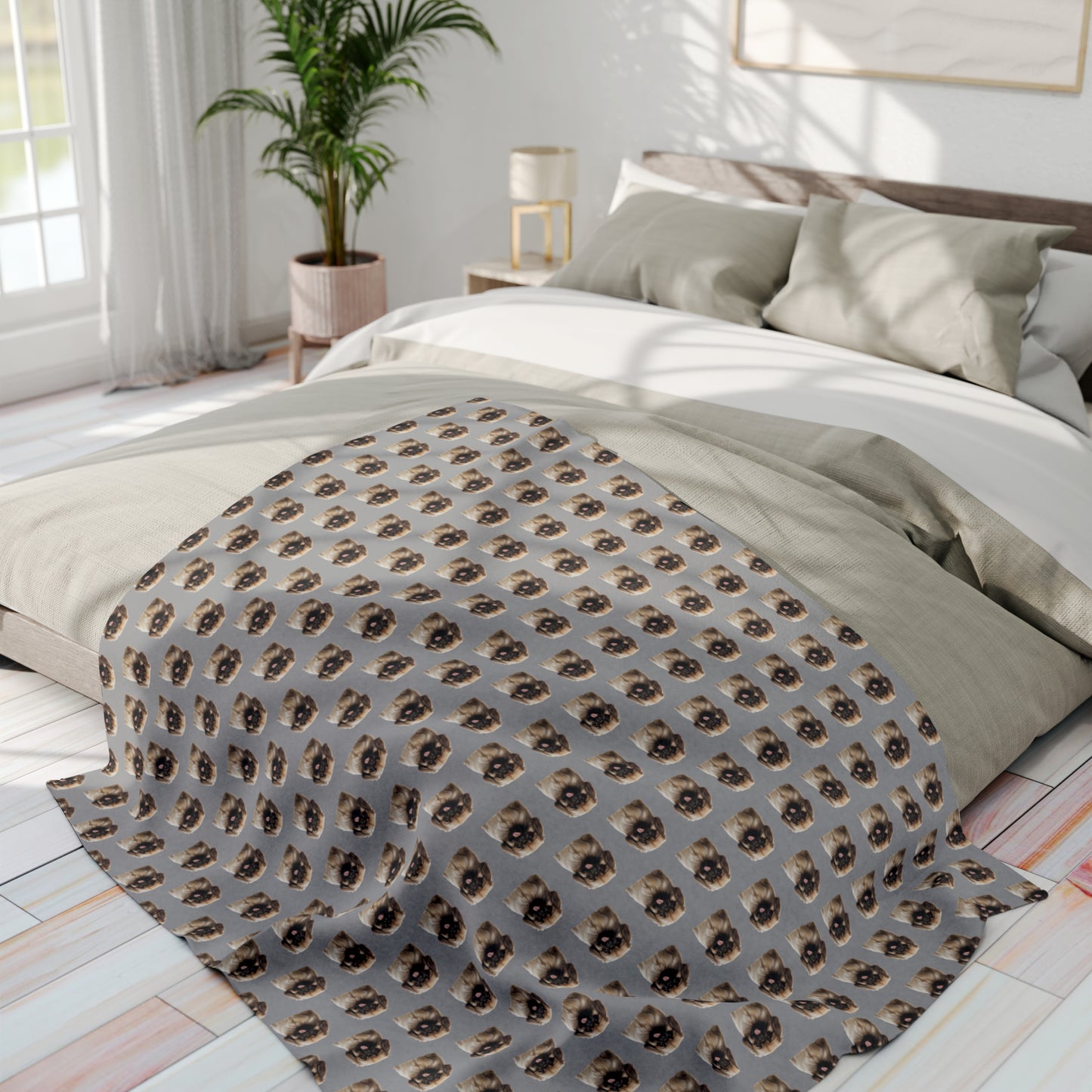 Pekingese Arctic Fleece Blanket