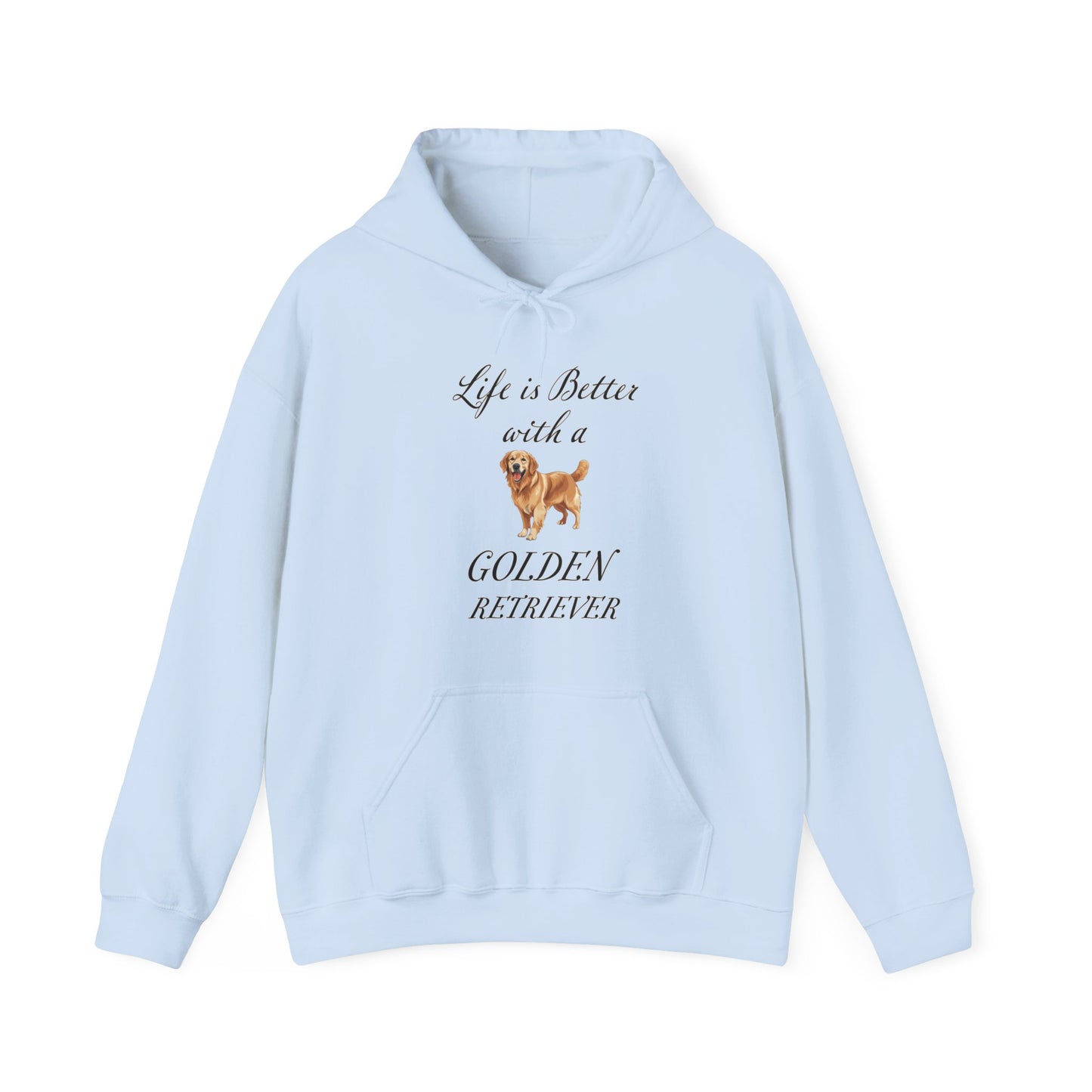 Life is Better with a Golden Retriever Unisex Heavy Blend Hooded Sweatshirt