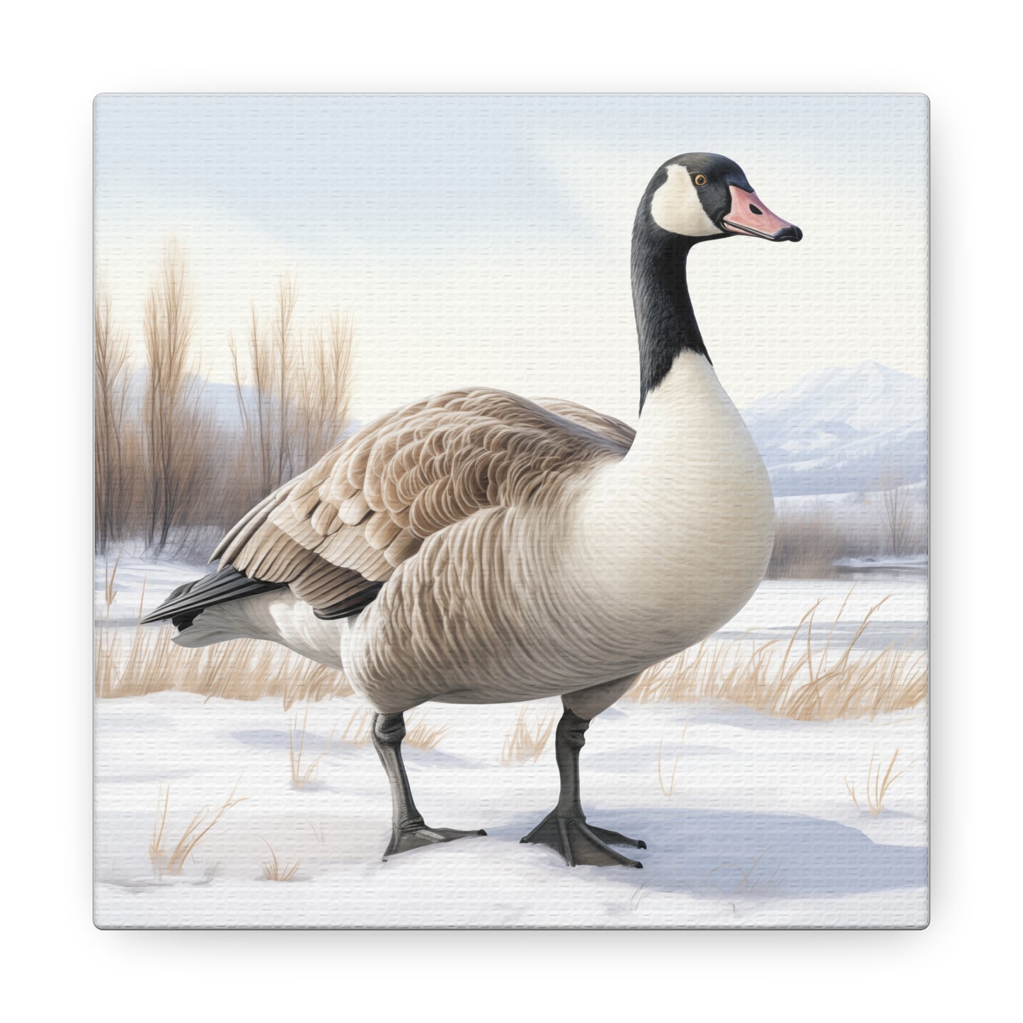 Goose Art - Winter Print - Canvas Gallery Wraps