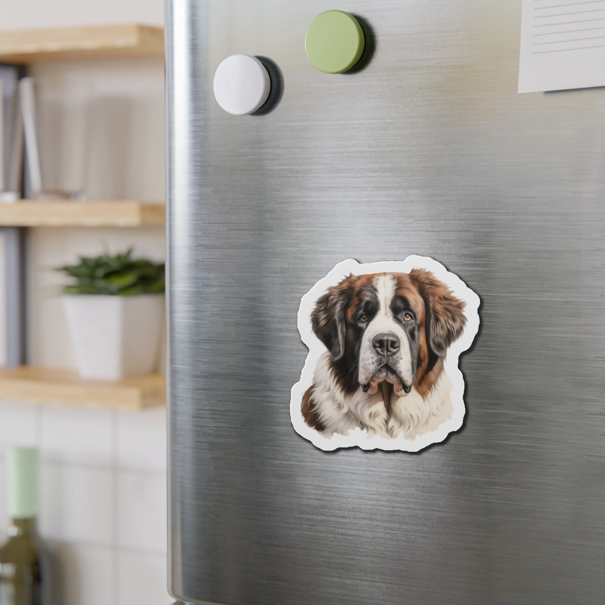St Bernard Magnet - Die-Cut