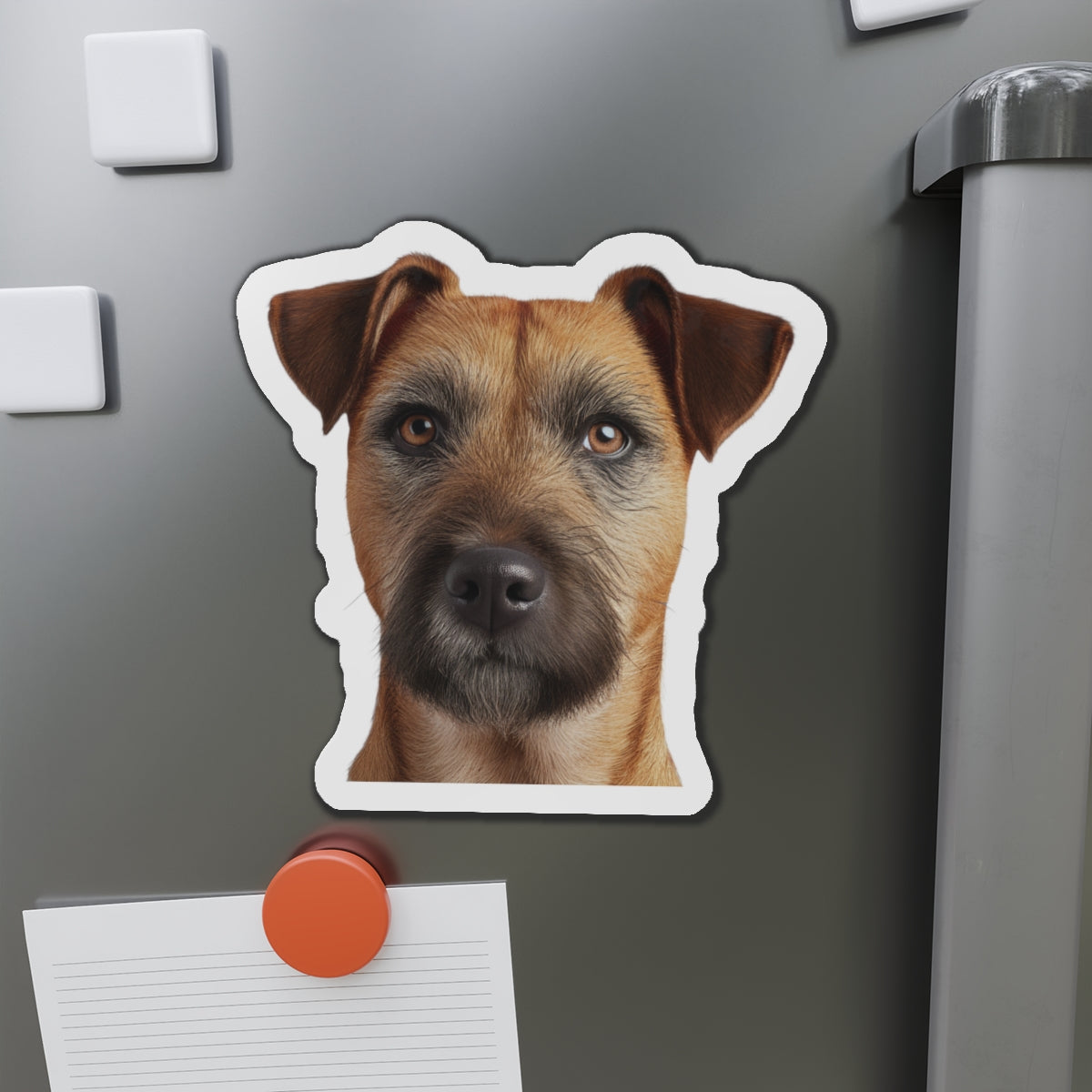 Border Terrier Die-Cut Magnet - Cute Dog Breed Refrigerator Magnet, Pet Lover Gift, Animal Decor, Fridge Decoration, Puppy Art Magnet