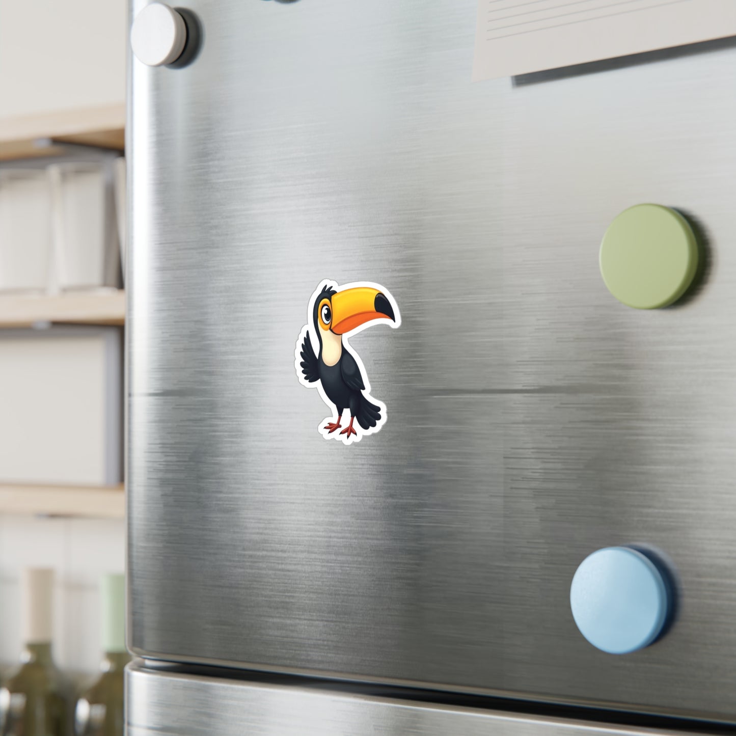 Toucan Sticker, Tropical Decal, Bird Vinyl Sticker, Nature Laptop Decal, Car Decal, Water Bottle Sticker