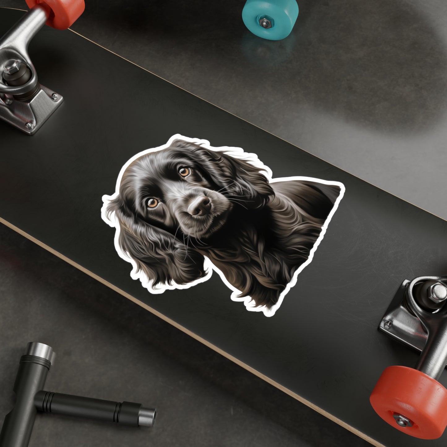 Black Cocker Spaniel Sticker - Waterproof Dog Decal