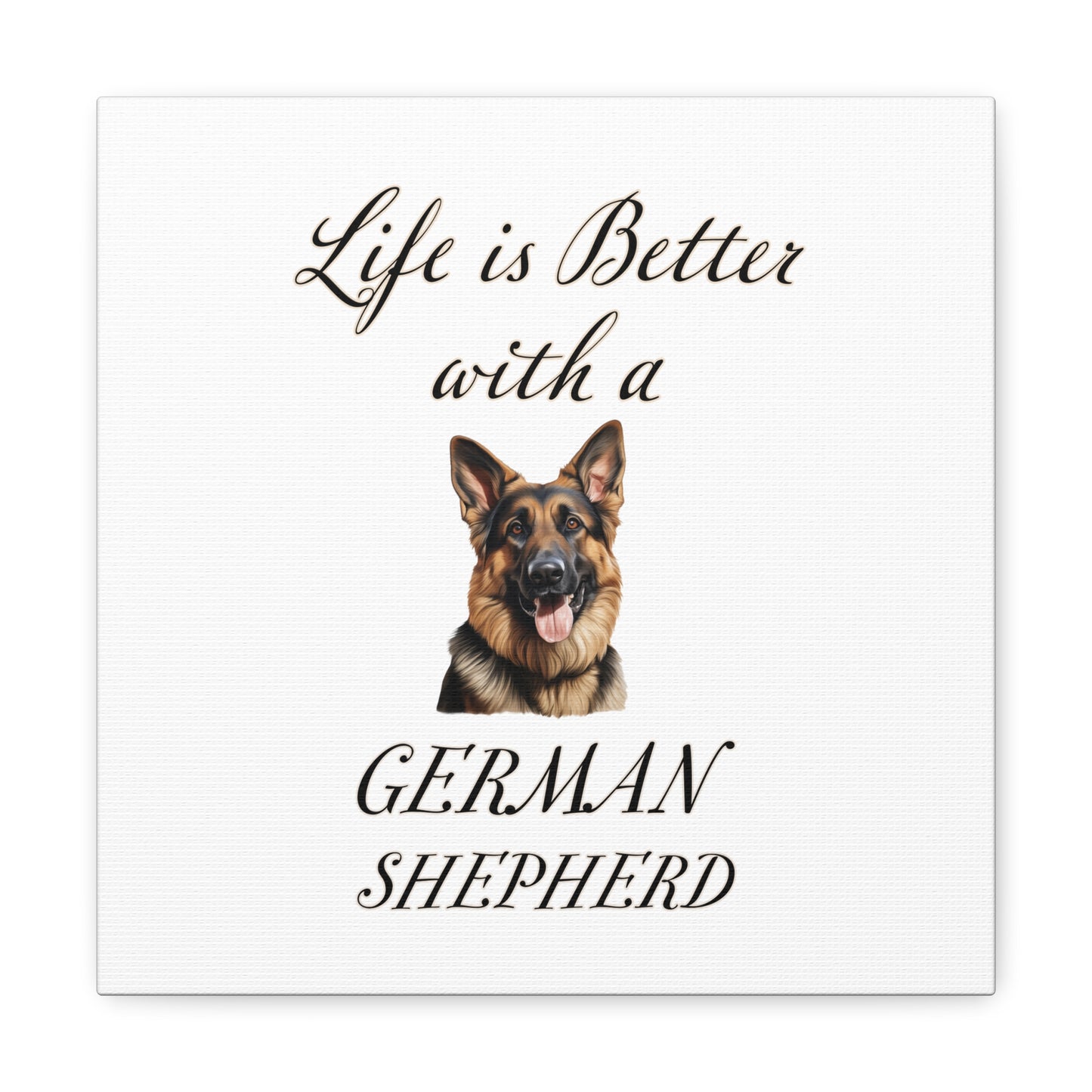 German Shepherd Art - Dog Print - Canvas Gallery Wraps