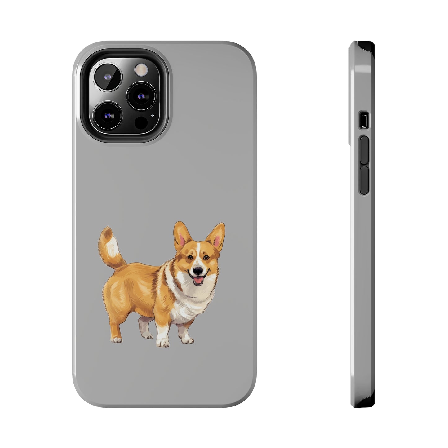 Light Grey Corgi Tough Phone Case