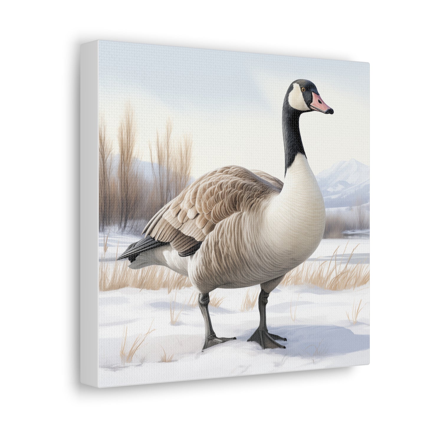 Goose Art - Winter Print - Canvas Gallery Wraps