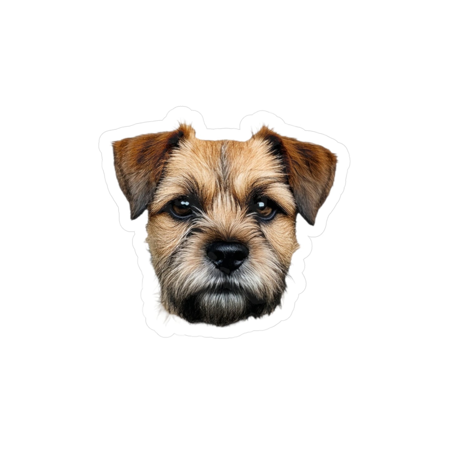 Border Terrier Kiss-Cut Vinyl Decals Stickers, Dog Lover Gift, Car Decals, Laptop Stickers, Pet Owner Gift, Animal Lover Decor