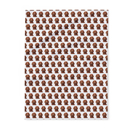 Fleece Blanket, Irish Setter Dog Print, Cozy Winter Home Decor, Pet Lover Gift, Christmas Present, Holiday Throw