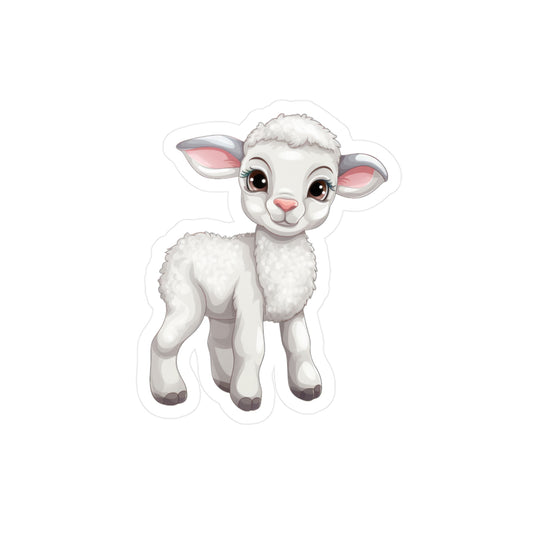 Lamb Sticker - Kiss-Cut Vinyl Decals