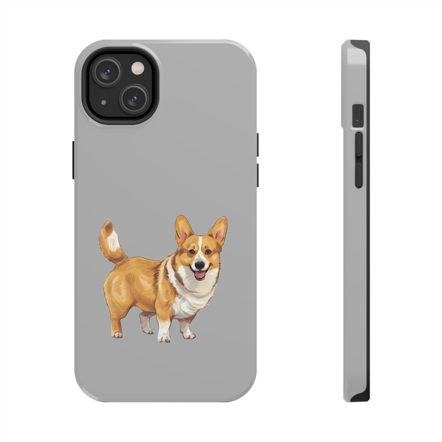 Light Grey Corgi Tough Phone Case