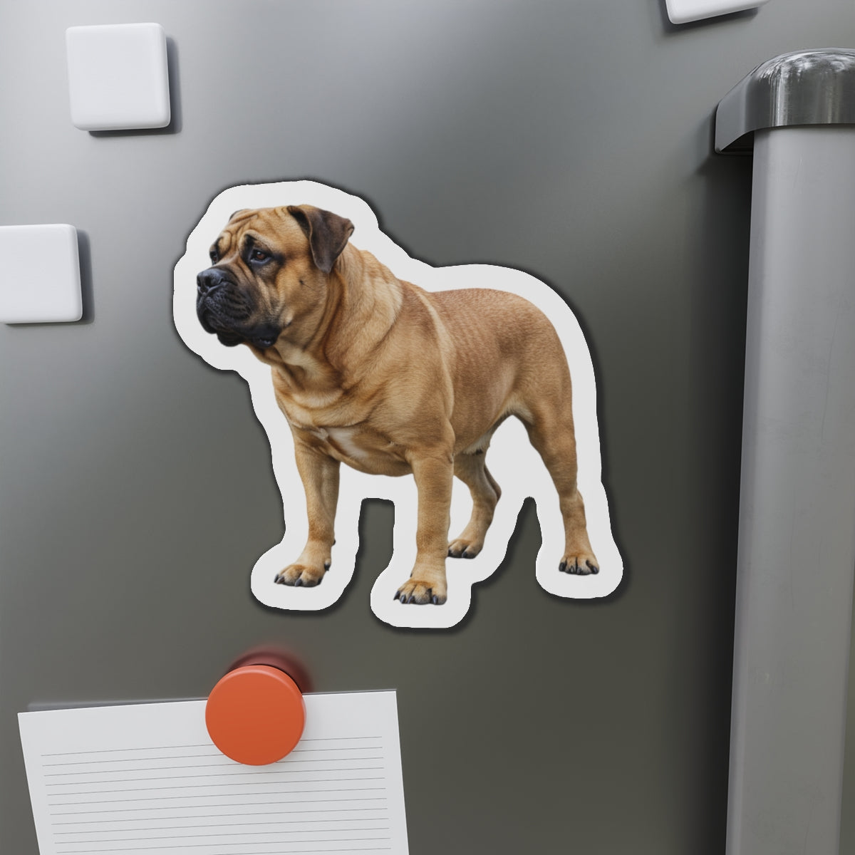 Bullmastiff Die-Cut Magnet, Fridge Magnet, Cute Dog Magnet, Animal Lover Gift, Pet Owner Decor, Kitchen Decor