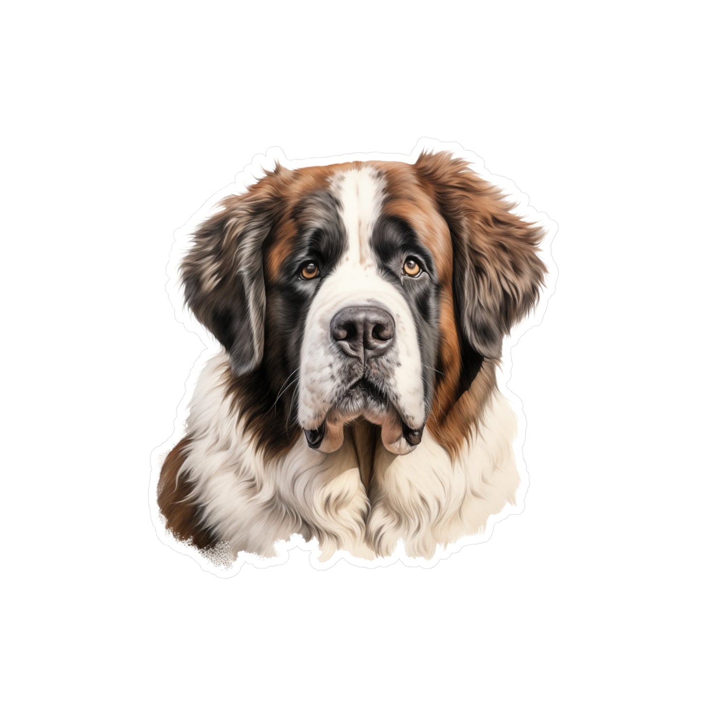 Saint Bernard Sticker - Kiss-Cut Vinyl Dog Decals