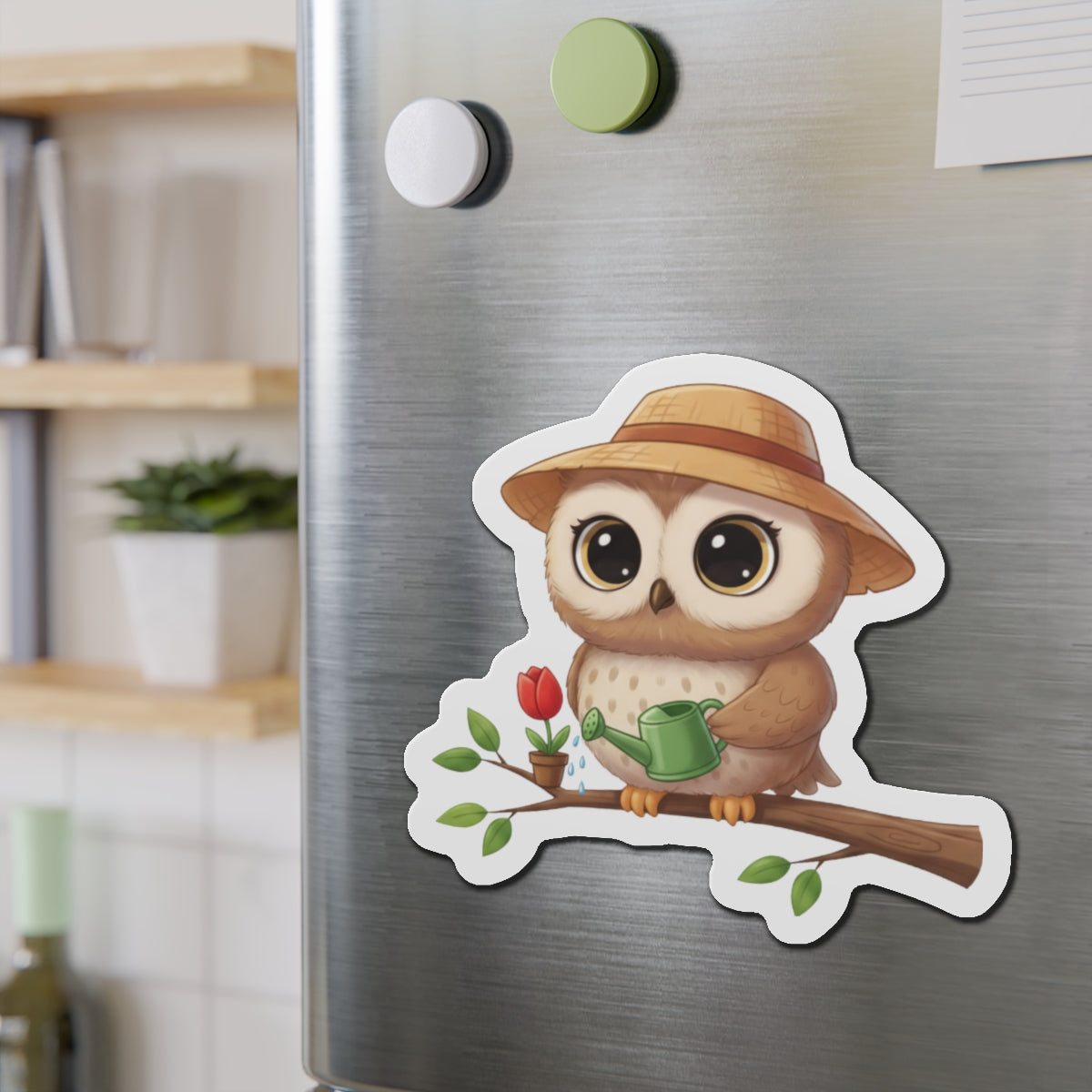Gardener Owl Magnet - Bird Lover Gift