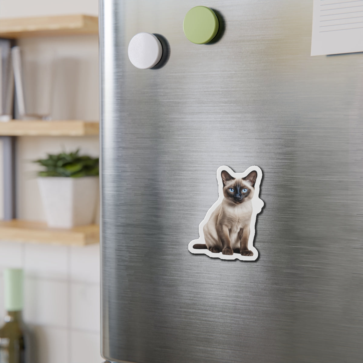 Siamese Magnet, Fridge Magnet, Cute Cat Magnet, Animal Lover Gift, Pet Owner Decor, Feline Kitchen Decor