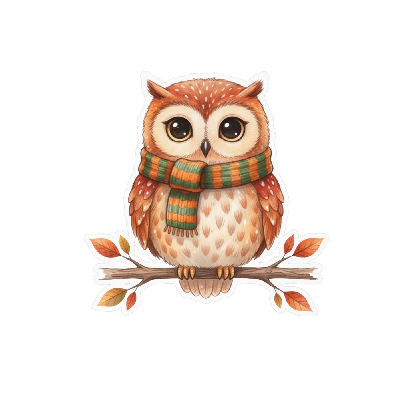 Autumn Owl - Waterproof Bird Decal
