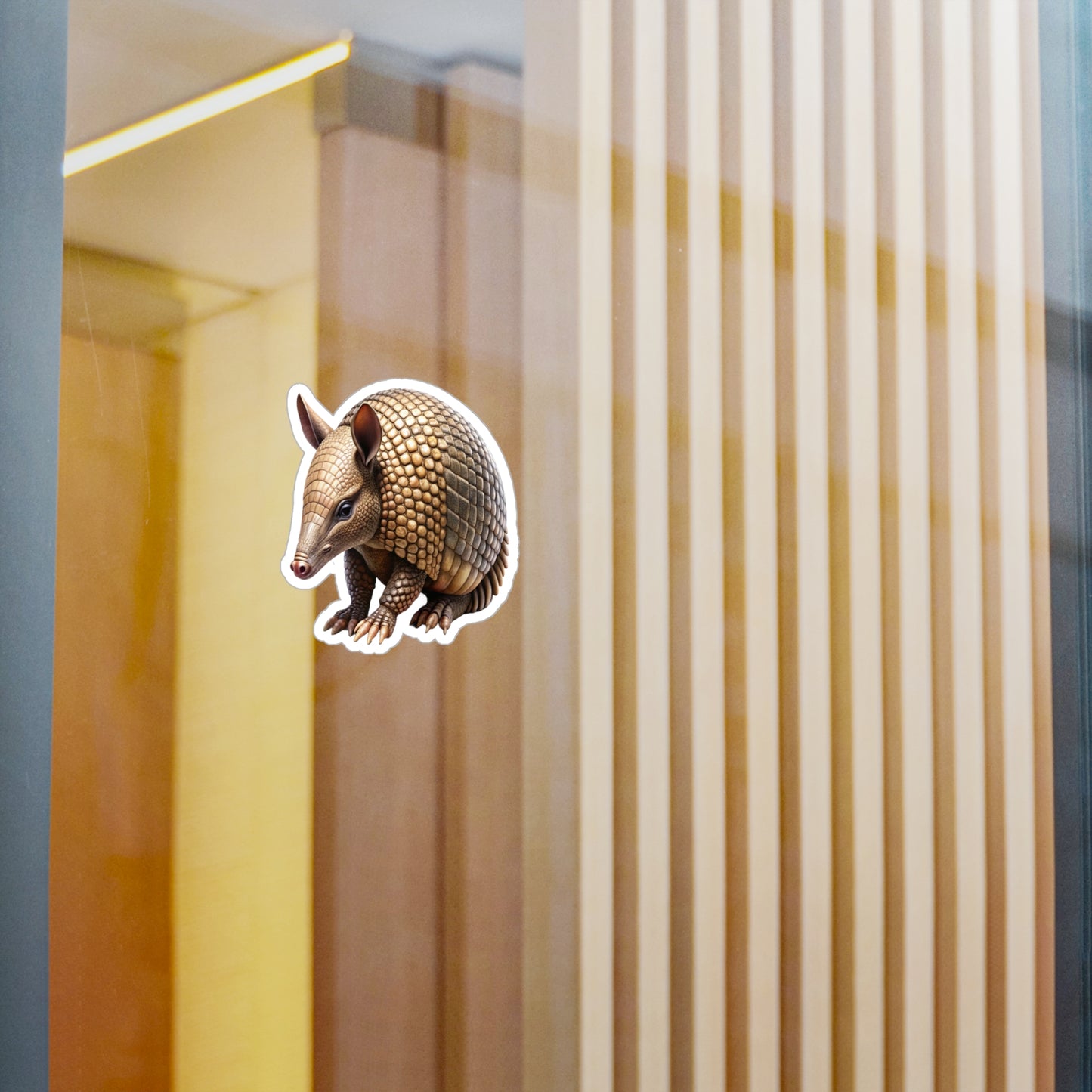 Armadillo Sticker Decal, Cute Animal Vinyl Decal, Laptop Sticker, Car Decal, Water Bottle Sticker, Animal Lover Gift