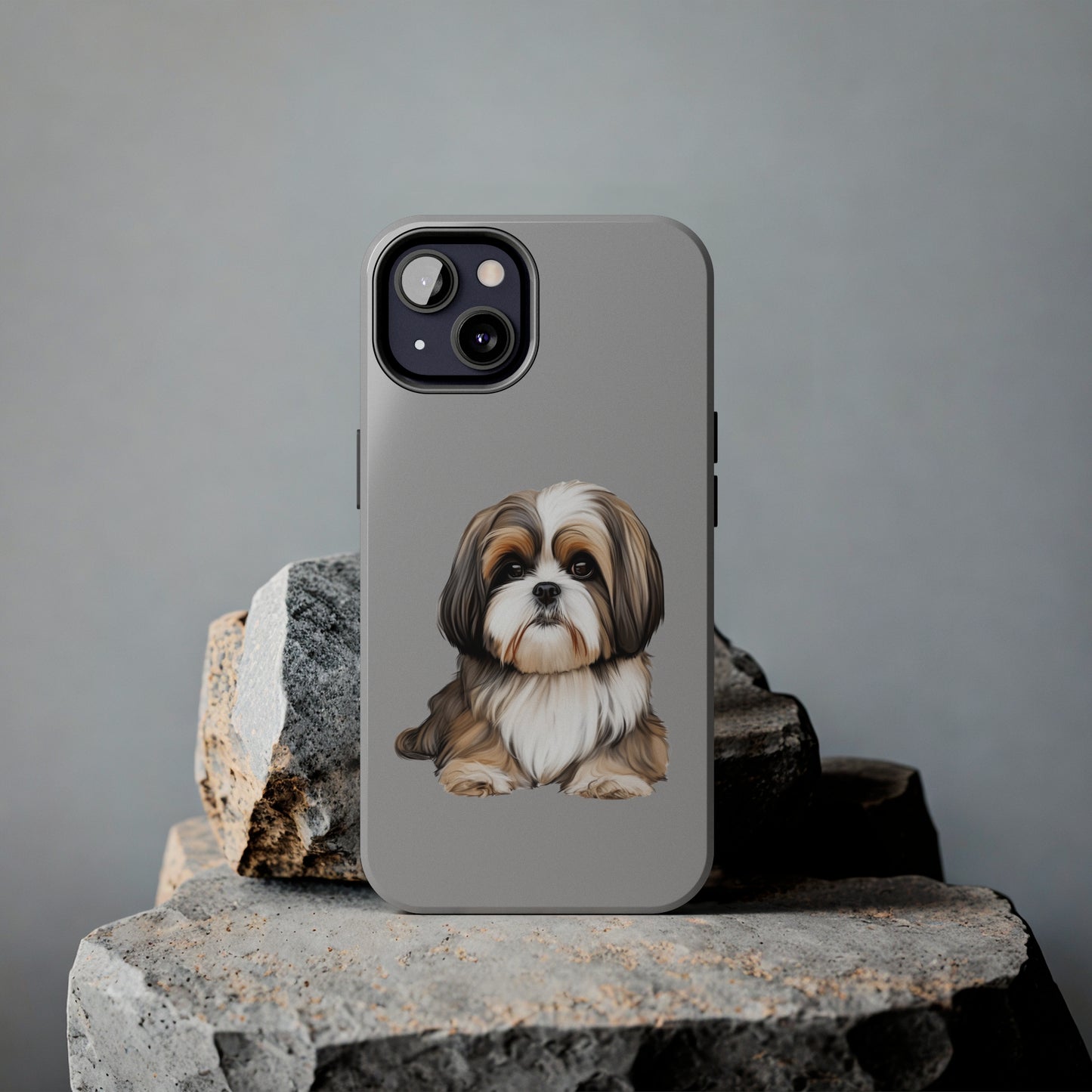 Light Grey Shih Tzu Tough Phone Case