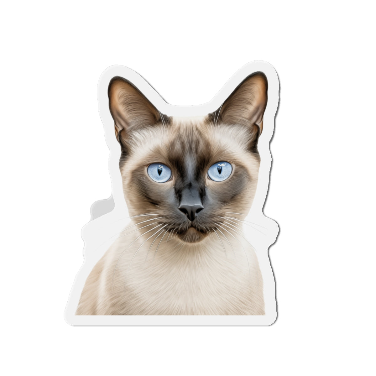 Siamese Magnet, Fridge Magnet, Cute Cat Magnet, Animal Lover Gift, Pet Owner Decor, Feline Kitchen Decor