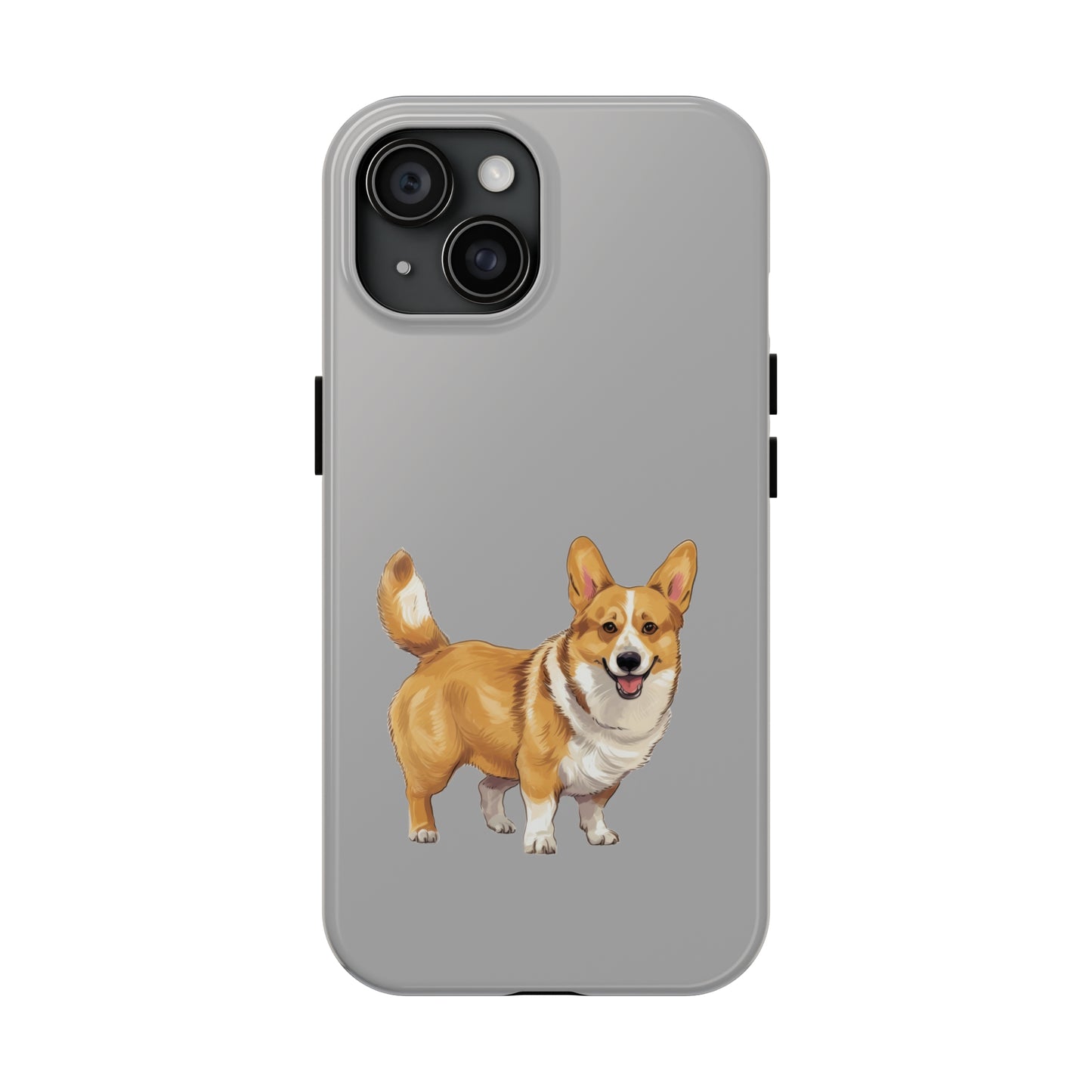 Light Grey Corgi Tough Phone Case