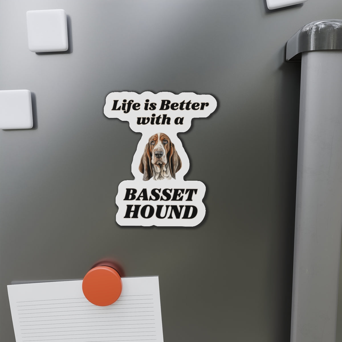 Life is Better with a Basset Hound Magnet - A Must-Have for Dog Lovers