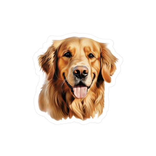 Golden Retriever Sticker - Kiss-Cut Vinyl Decals