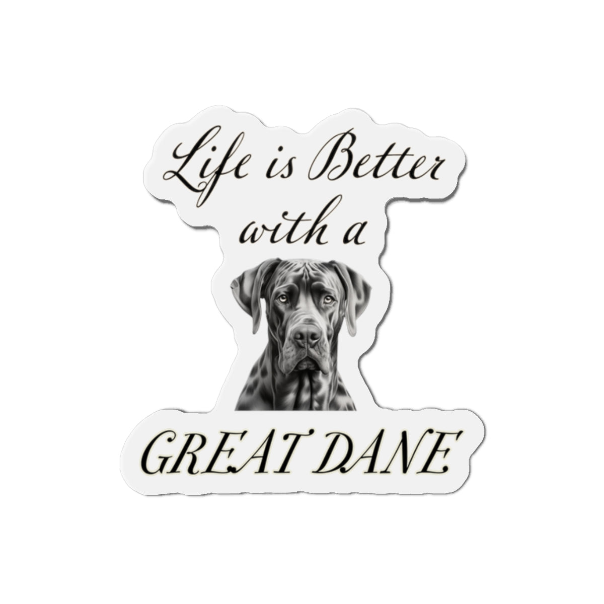 Great Dane Magnet - Die Cut Dog Magnet