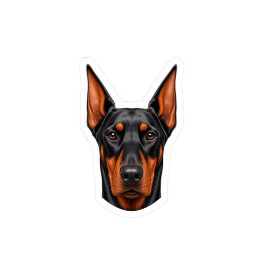 Doberman Pinscher Sticker | Waterproof Vinyl Decal | Dog Lover Gift