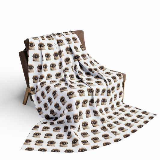 Pekingese Arctic Fleece Blanket