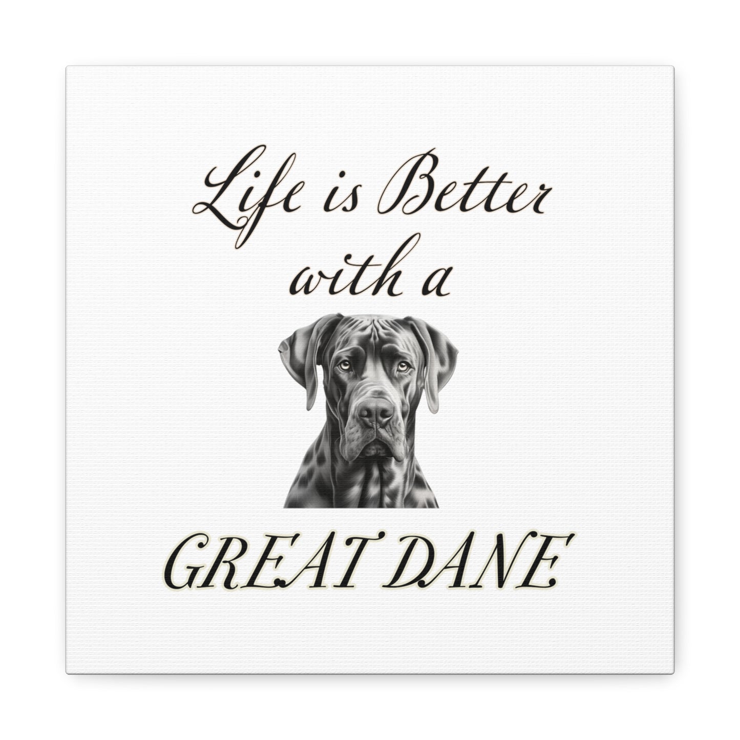 Great Dane Art - Dog Print - Canvas Gallery Wraps