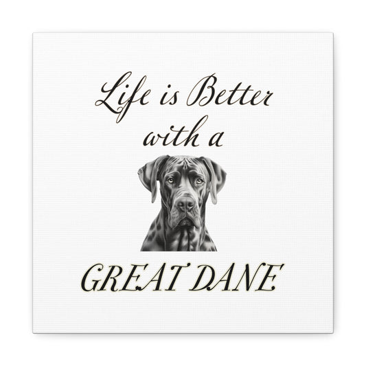 Great Dane Art - Dog Print - Canvas Gallery Wraps