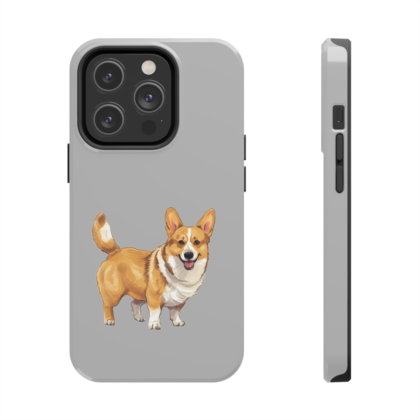 Light Grey Corgi Tough Phone Case