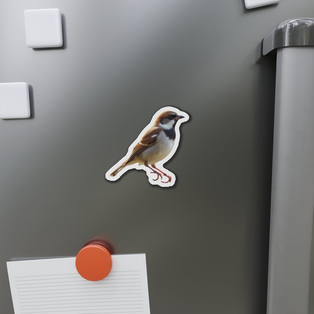 Sparrow Magnet Die-Cut Magnets, Bird Fridge Magnets, Animal Kitchen Decor, Cute Bird Magnets, Refrigerator Decorations