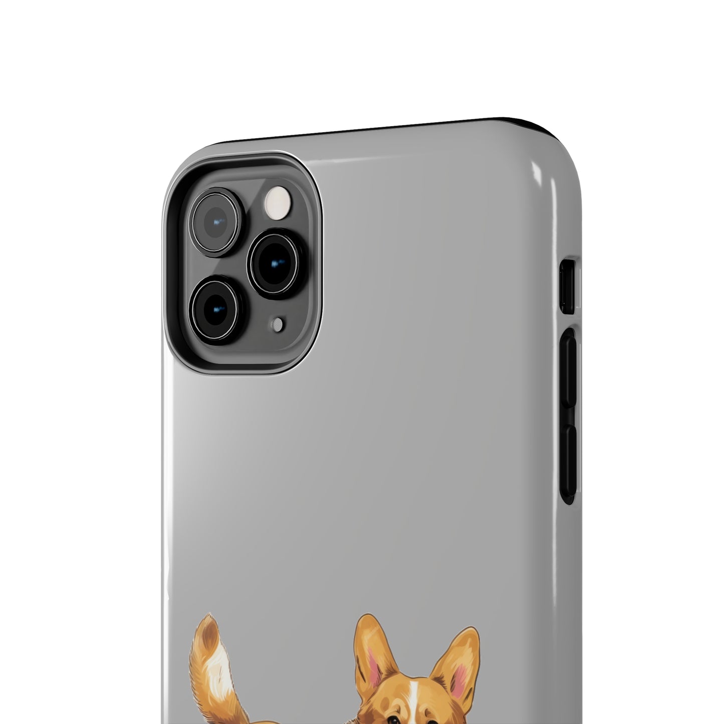 Light Grey Corgi Tough Phone Case