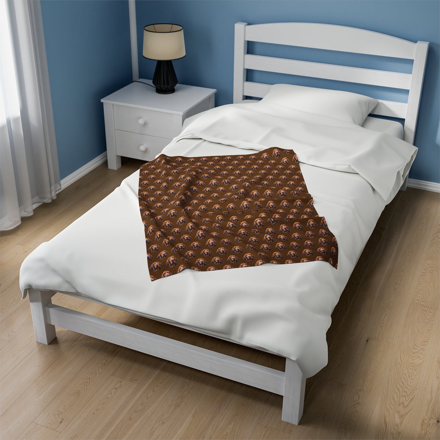 Bloodhound Velveteen Plush Blanket