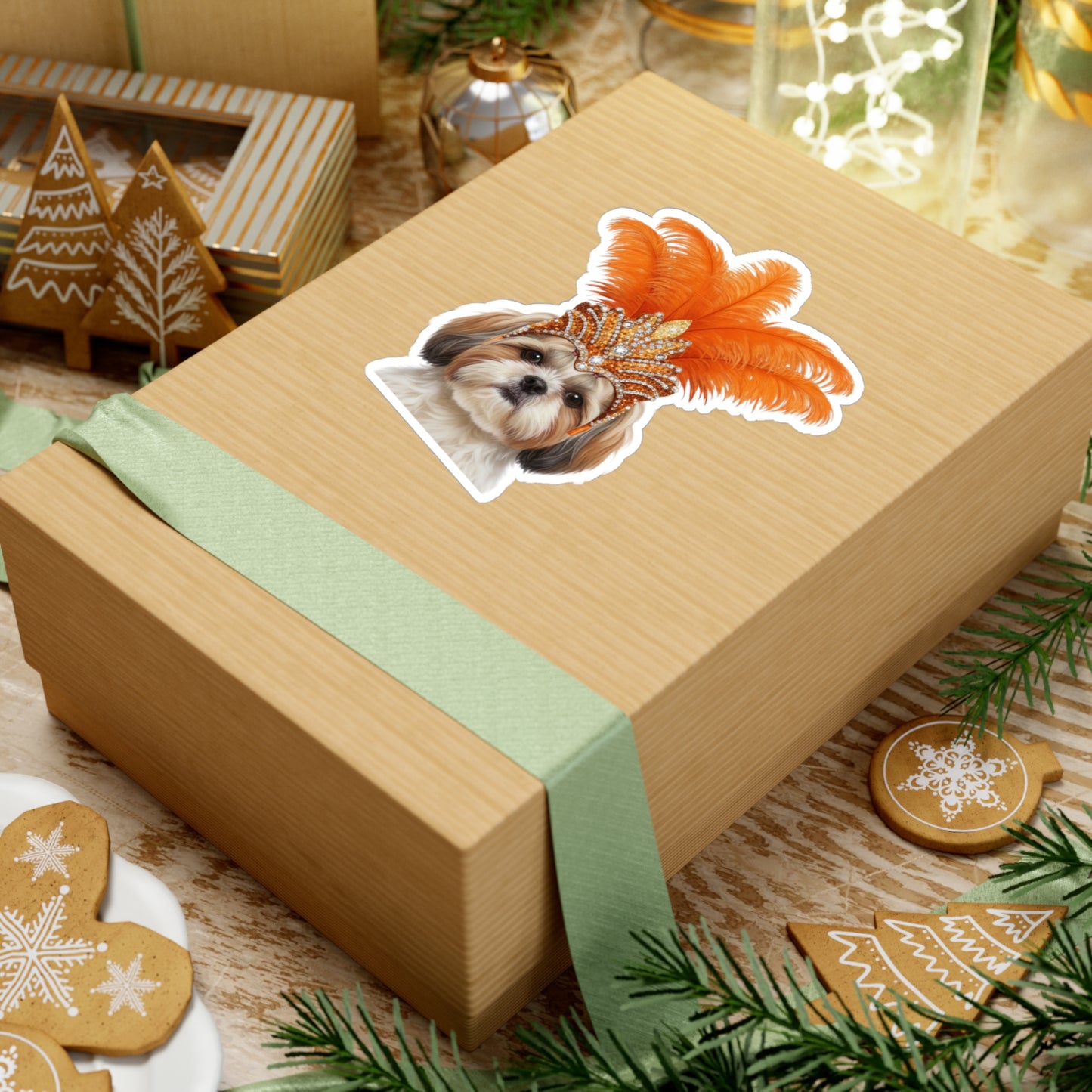 Showgirl Shih Tzu Sticker - Waterproof Dog Decal