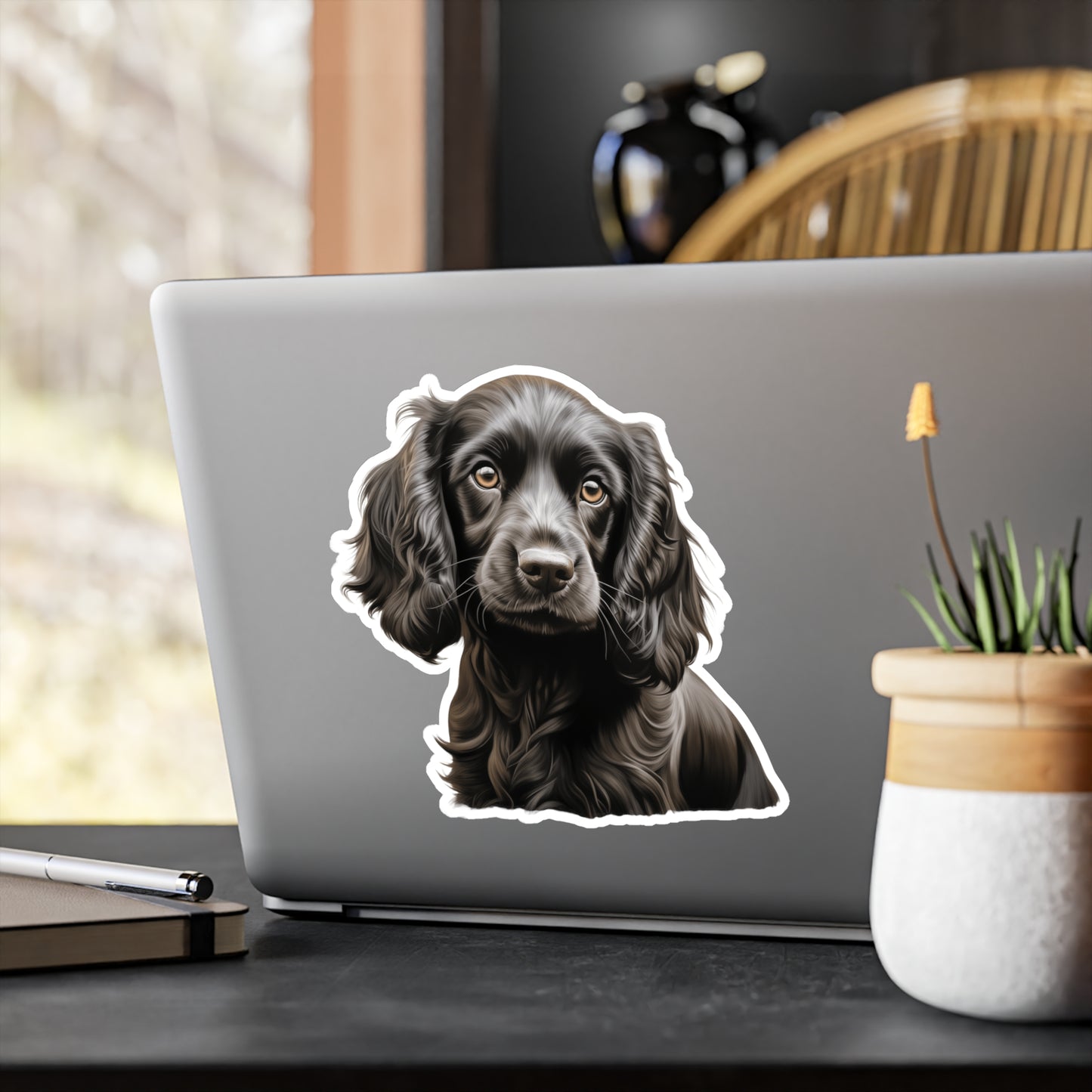 Black Cocker Spaniel Sticker - Waterproof Dog Decal