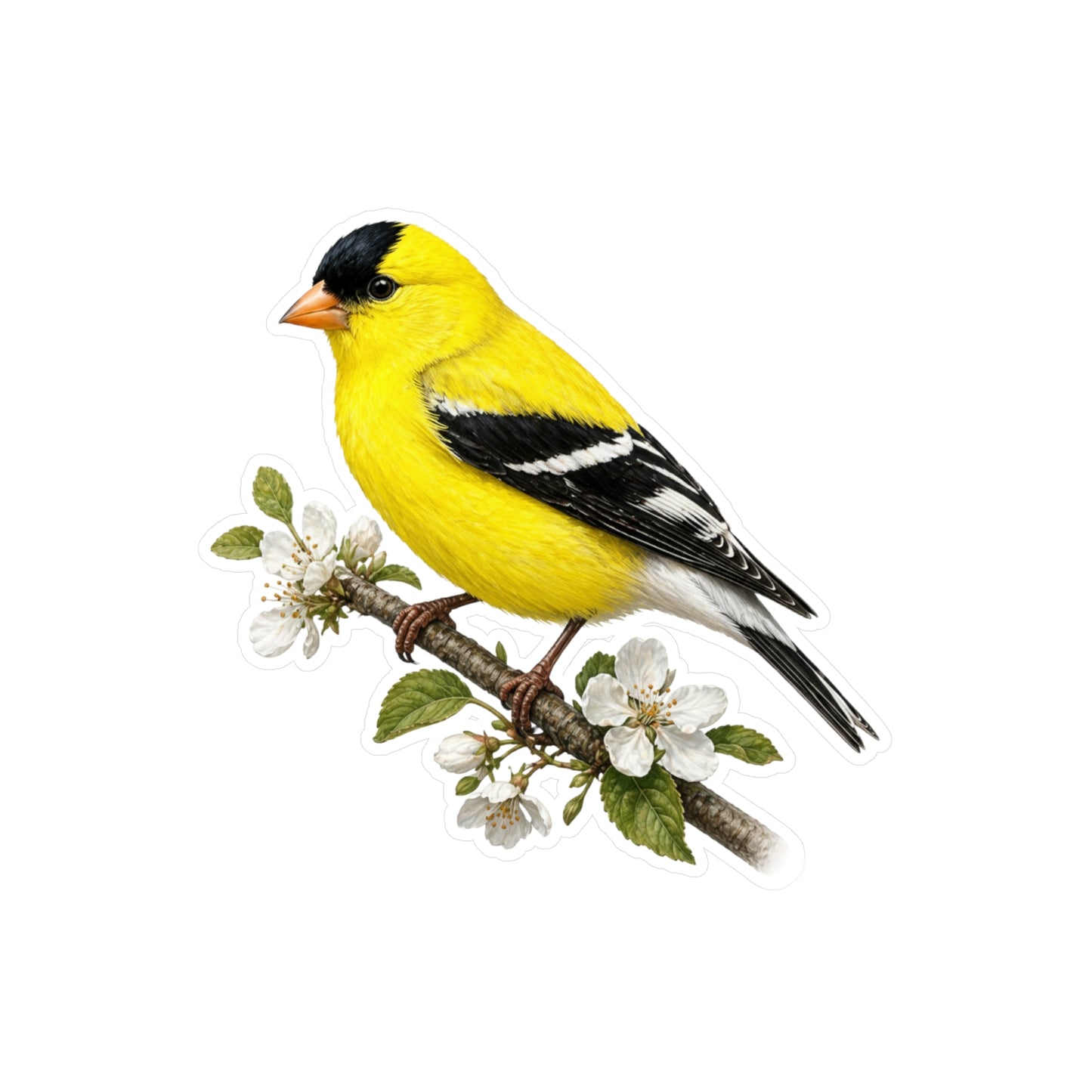 Goldfinch Bird Sticker - Vinyl Decal