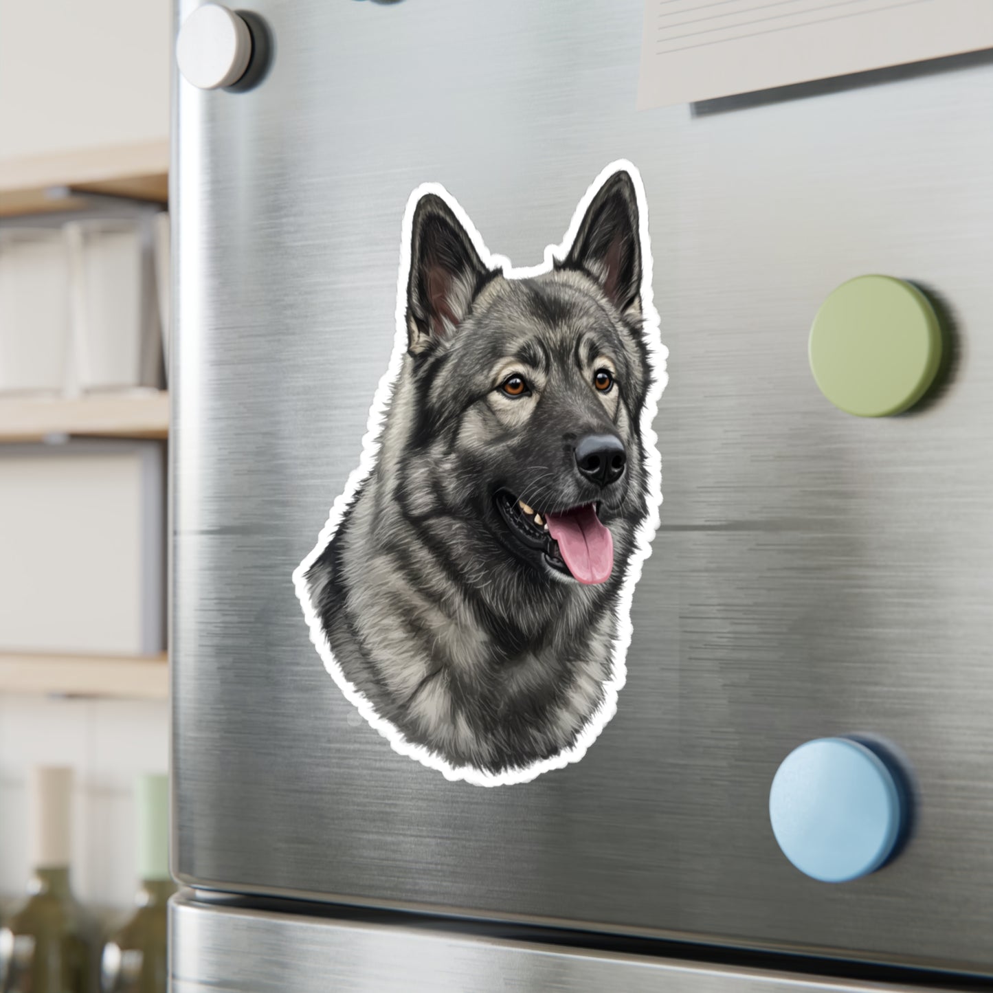 Norwegian Elkhound Vinyl Decal, Sticker for Dog Lovers, Pet Owner Gift, Car Decals, Laptop Stickers, Animal Lover Gift,