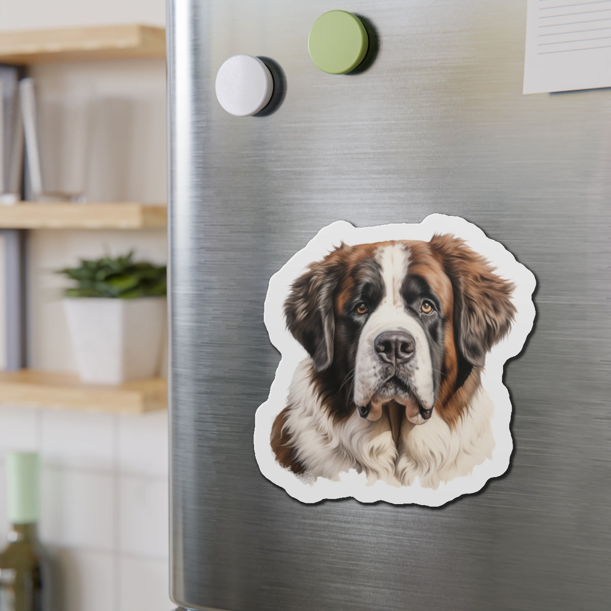 St Bernard Magnet - Die-Cut