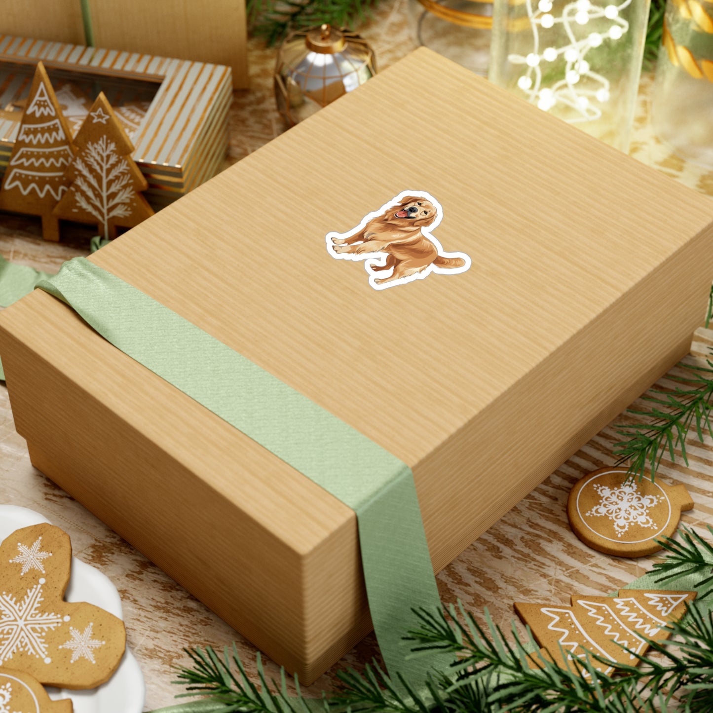 Golden Retriever Sticker - Kiss-Cut Vinyl Decals