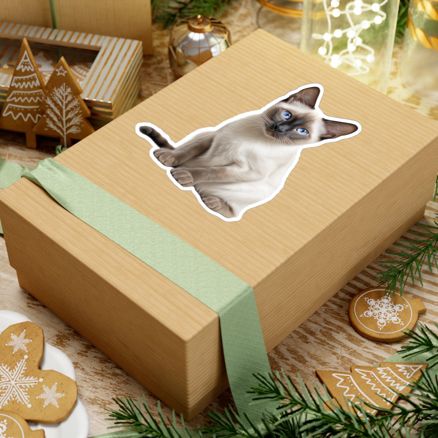 Siamese Cat Sticker | Pet Vinyl Decal | Animal Car Decal | Laptop Sticker | Window Decal