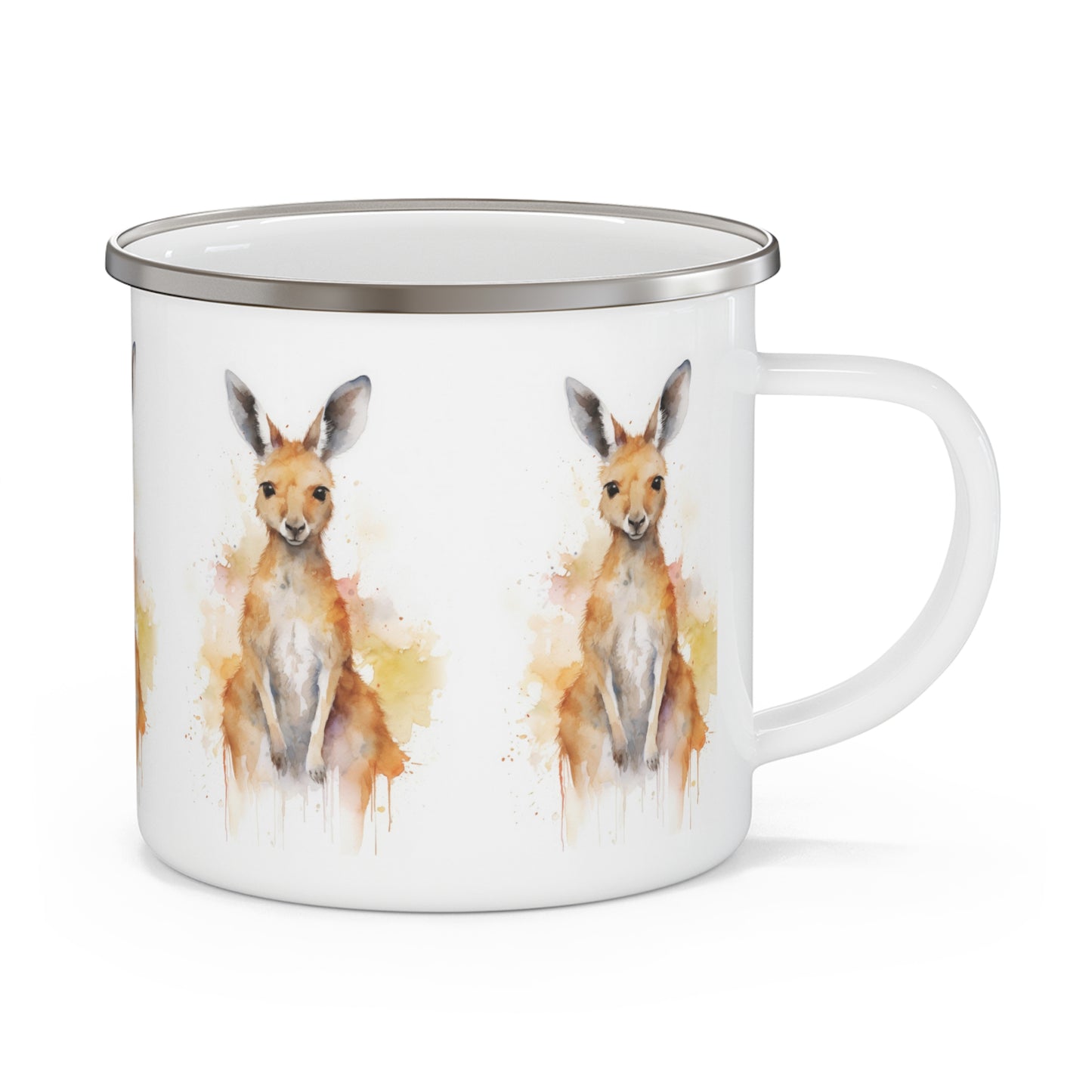 Kangaroo Enamel Camping Mug